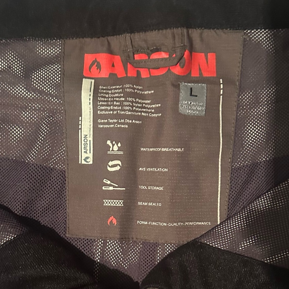 Arson Technical Outerwear Waterproof Performance … - image 4